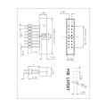 2.00mm(.079") Pitch Shrouded Box Header DIP 180° type H=4.8 Add Housing