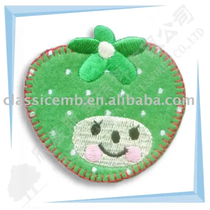 fashion embroidery patch with heat seal back