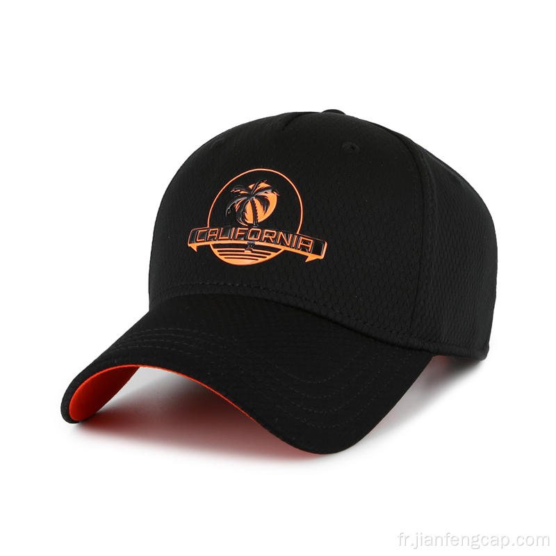 Casquette de baseball vierge à séchage rapide avec logo TPU