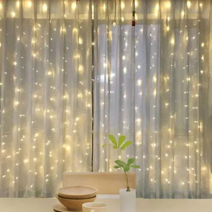 LED Window Star Curtain String Light