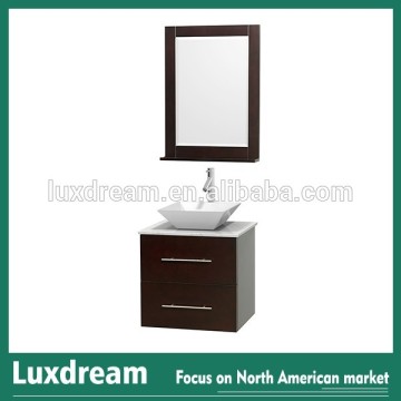 24"Mini wall hung bathroom vanity for tiny house furniture from china