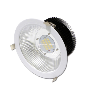 60W LED Downlight, Waterproof IP65 Ceiling Lamp - Dimmable 0-10V DMX DALI, Multiple Sizes & Voltages Available