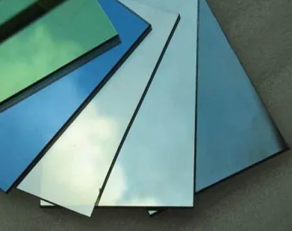 Architectural Reflective Coated Glass, Building Windows Safety Tempered Glass With Polish Edge