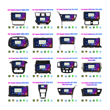 2 DIN Android Car Radio with GPS Navigation for Toyota Series
