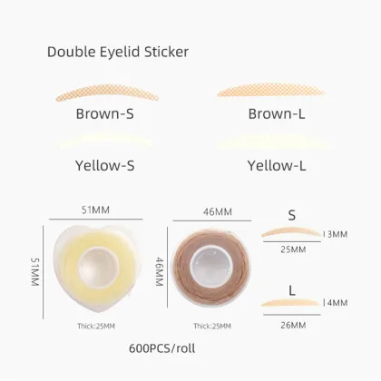 Hot Sale 600 Pcs/Box Waterproof Breathable Double Eyelid Tape