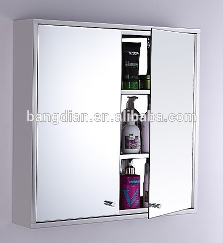 High-class 304 Stainless Steel Bathroom Mirror Cabinet modern design(6209)