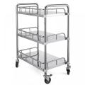 Customized Stainless Steel Food Trolley Medical Cart