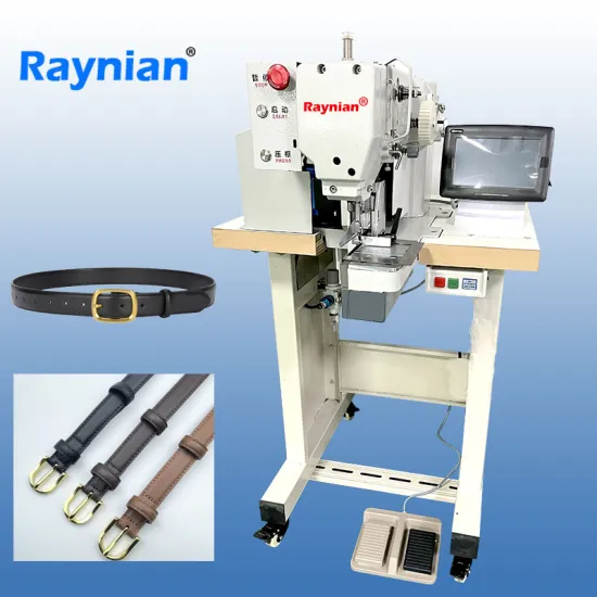 Automatic Stitching Sewing Machine for Leather Belt Buckle Components