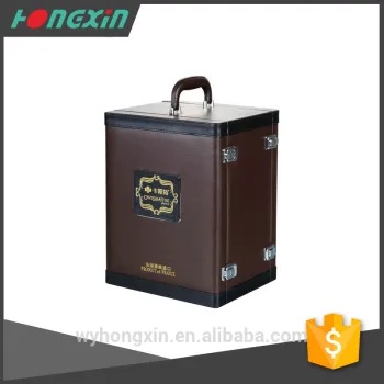 leather wine gift box