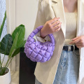 Nylon Down Padded Shopping Puffer Handbag