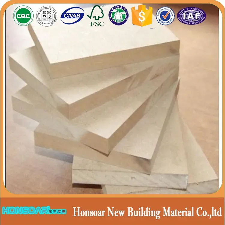 Honsoar UV Pet Film Melamine MDF 18mm E2 Grade for Furniture