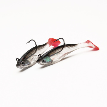 80mm 9g Soft Black Minnow Lure for Carp Fishing