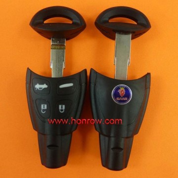 SAAB 4 button remote car keys with wide blade