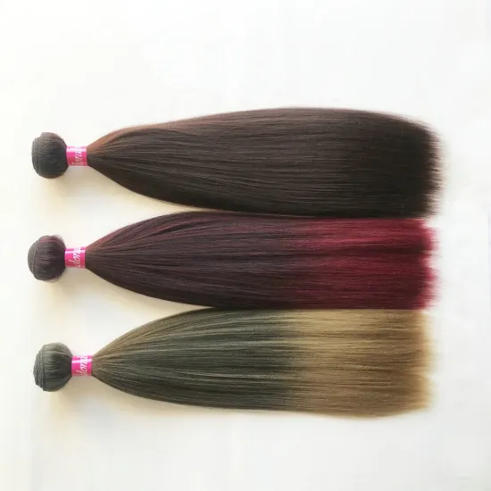 Adorable Synthetic Yaki Straight Wig 10-26inch Heat Resistant Iron-able Woman Hair Natural Black Single 3pc Bundle American