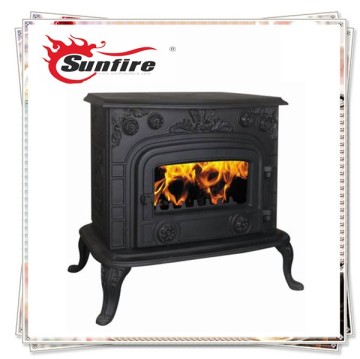 Indoor wood stove boiler