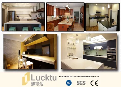 Pure color artificial quartz stone slab for the best choice