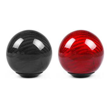 Customized Carbon Fiber Car Shift Knob - Red or Black Universal Gear Shifter