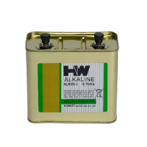 Batería para linterna HW Tigerhead 4LR25 6V instalada en paralelo