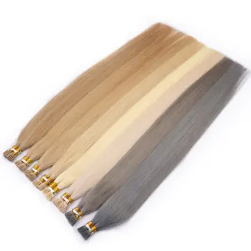 Cheap Virgin Factory Wholesale I Tip Human Hair Extensions Tangle Free Natural Black Real I Tip Hair For Harmony Hair