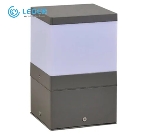 LEDER Simple White Gray LED Outdoor Wall Light