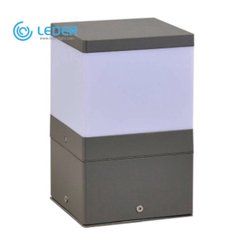 LEDER Simple White Gray LED Outdoor Wall Light