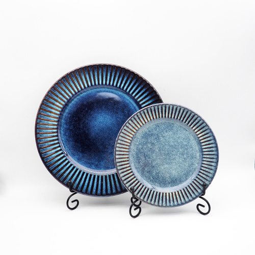 Горячая распродажа круглая керамическая декоративная гнездовая посуда