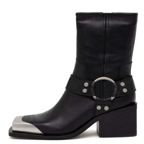 Women's Fashionable Leather Short Boots