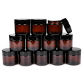 60G Amber Glass Cosmetics Face Cream Jar