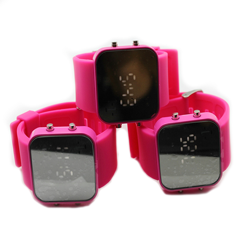 led mirror watches 