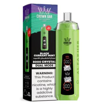 ALFAKHER CROWN BAR CRYSTAL 8000PUFFS DISPOSABLE VAPE