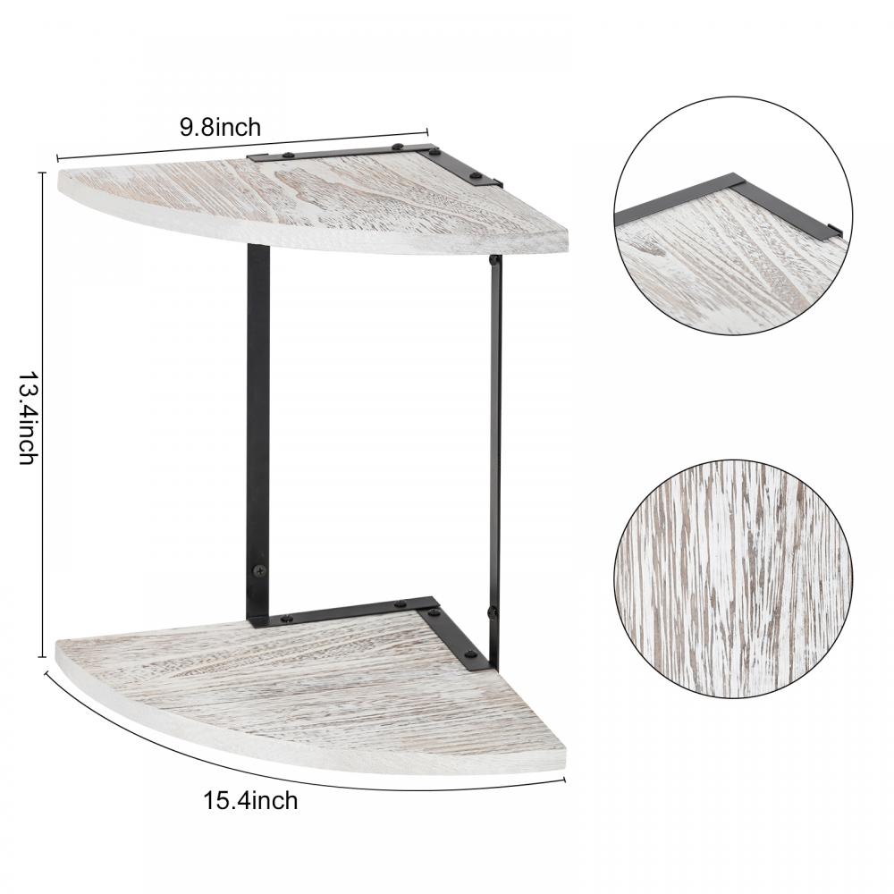 Floating Corner Shelf For Bedroom