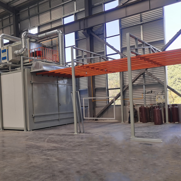 Industrial Manual Powder Coating Conveyor Line