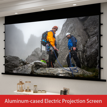 Écran de projection électrique basé sur l&#39;aluminium