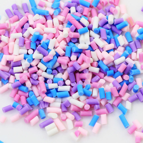 5mm Colorful Candy Sprinkles Short Stick Polymer Clay in Bulk