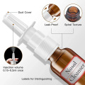 Burun purkagichli 1oz kulgili shisha idishi