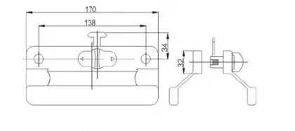 SLIDING ALUMINIUM DOOR BALCONY LOCK