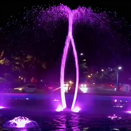 Pigeon Pose Swing Fountain