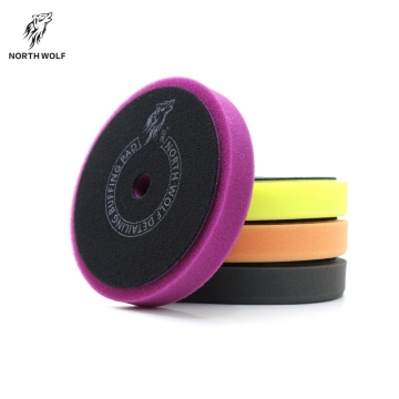 North Wolf 5.5'' 4-Pcs Kit Heavy Cutting/Polishing/Finishing Classic Buffer Pads for Car Detailing Polishing Foam Pads