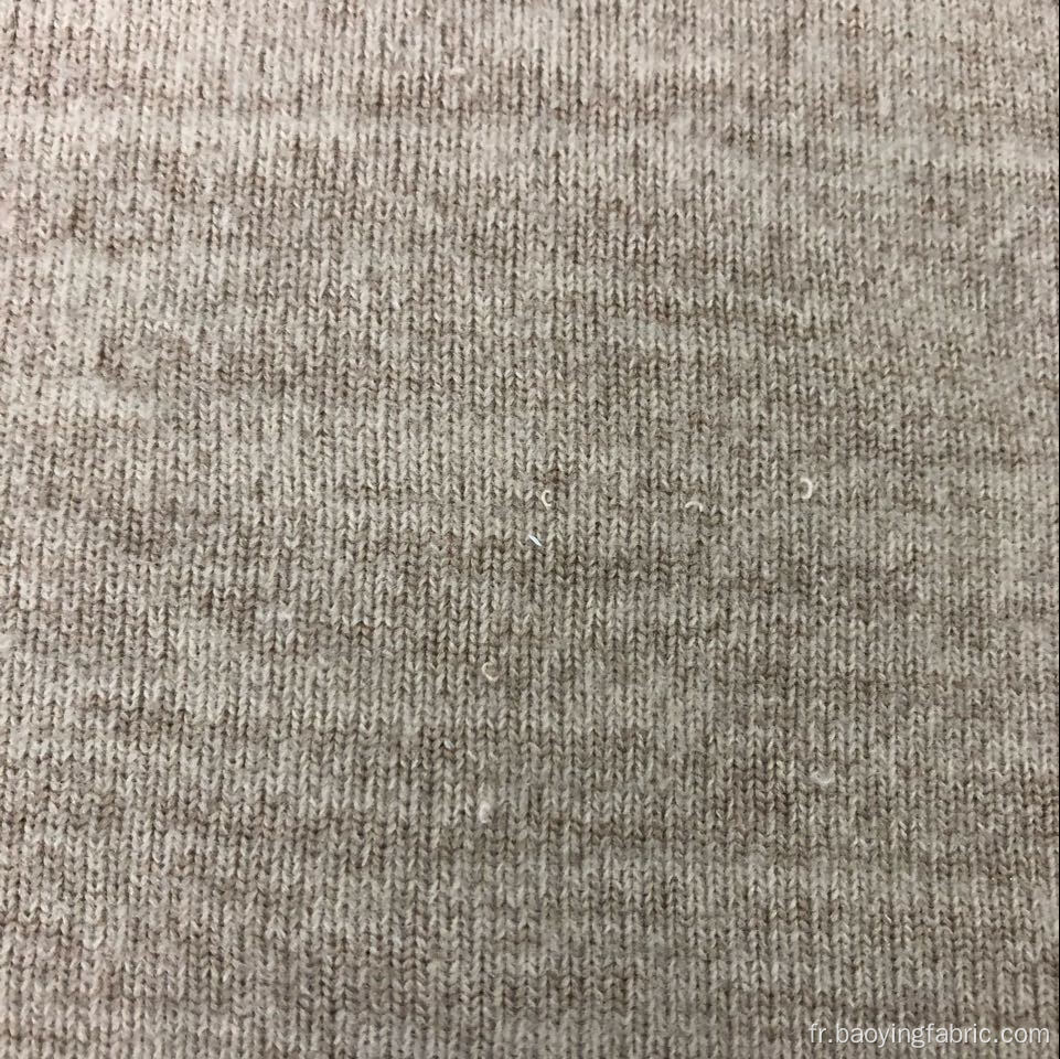 Tissu brossé en polyester teint cationique