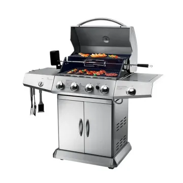 Gas Charcoal Dual-Purpose BBQ Outdoor Grill for Party Full Stainless Garden BBQ Gas Grill Party BBQ Machine