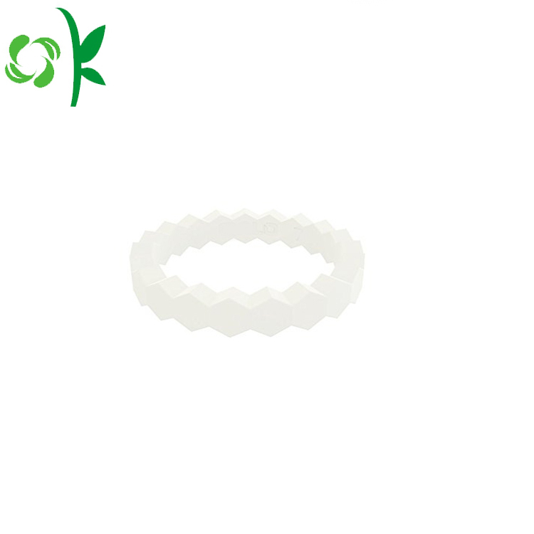 Fashion Design Stackable Silicone Wedding Ring Soft Ring