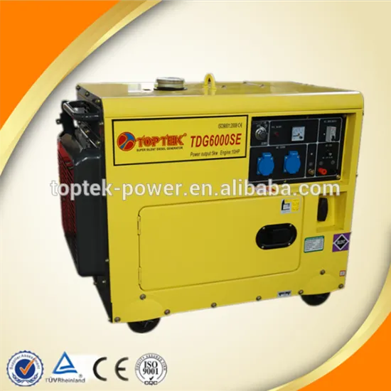 Air cooled 5kw/6kva Home standby small silent diesel generator set