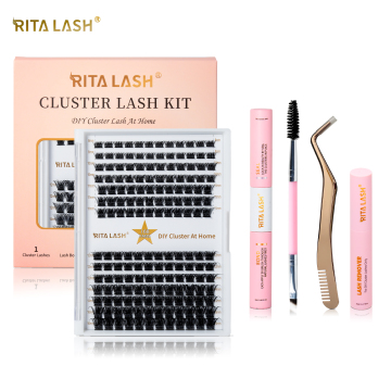 Kit di ciglia fai -da -te Ritalash: cluster di ciglia da 168 pezzi con accessori