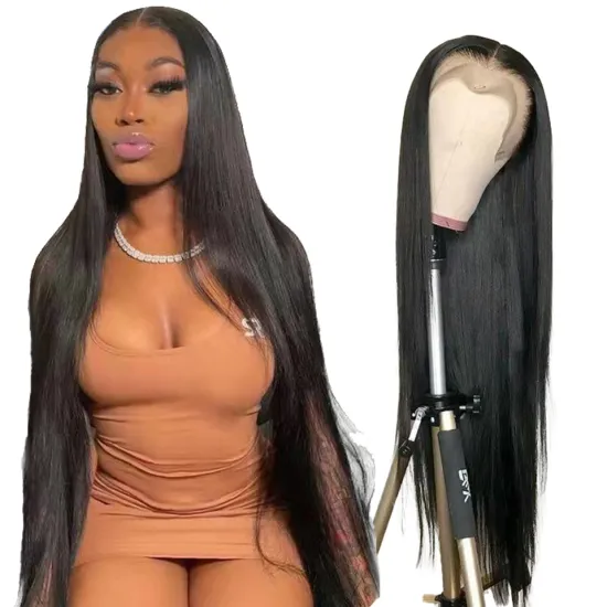 Brazilian Virgin Hair Transparent Lace Front Raw Unprocessed Wig Bone Straight Human Hair Lace Wigs Brazilian Hair Lace Front