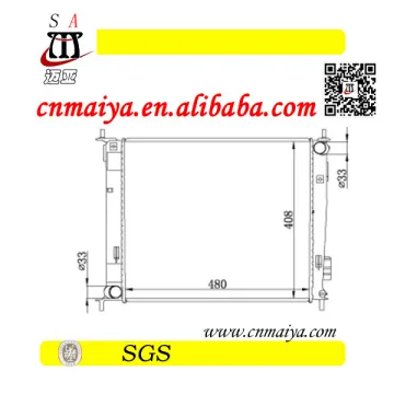 autoparts for pa66 gf30 radiator