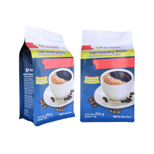 Biodegradable Pouch Packaging Coffee Bags With Degassing Valve And Ziplock