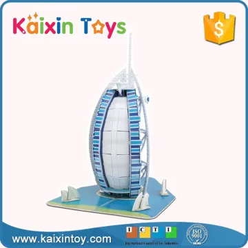 10259522 Dubai Sailing Hotel Brain Game Educational 33PCS Children Puzzle