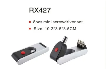 8pcs rotated mini screwdriver set with LED light