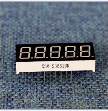 5 digit 7 segment led numeirc display