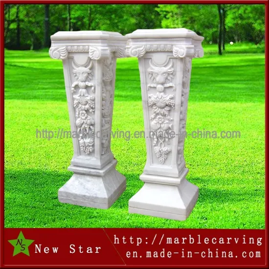 Square Marble Decoration Column Post Pedestal
